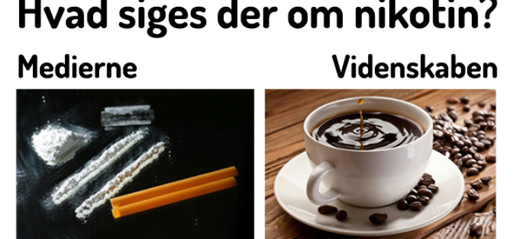 Nikotin er ikke værre end en kop kaffe Nikotin er ikke værre end en kop kaffe